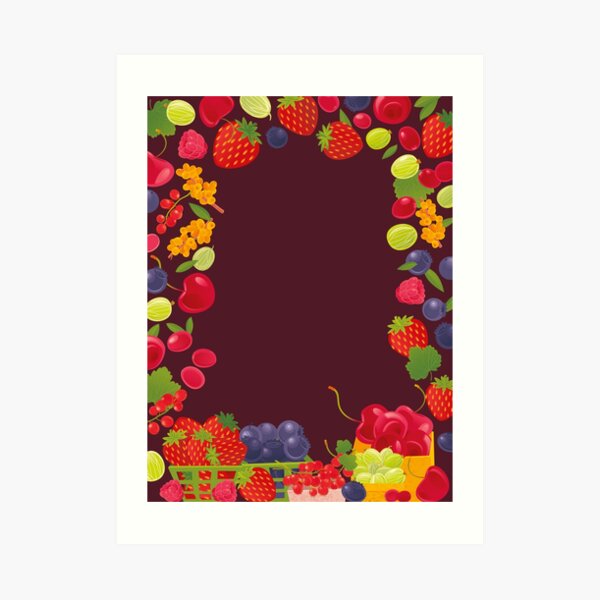 Fruits Market Art Print