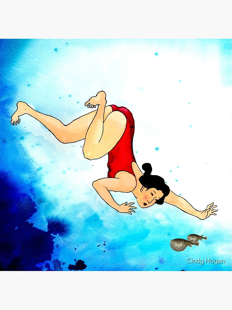 Mrs Hiroshige Diving At Julian Rocks by artforthesoul
