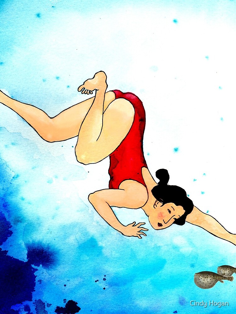Mrs Hiroshige Diving At Julian Rocks by artforthesoul