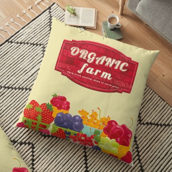 Organic Farm Floor Pillow