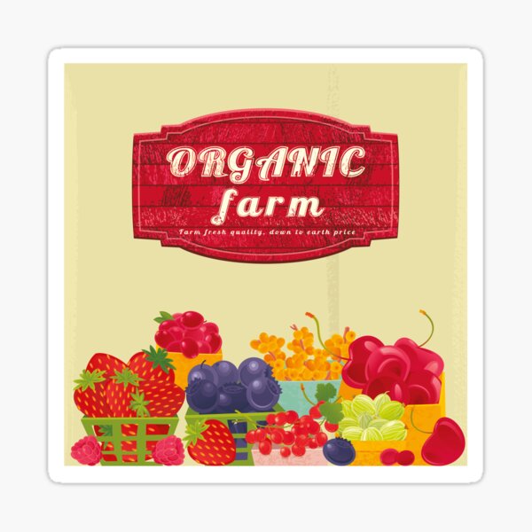 Organic Farm Sticker
