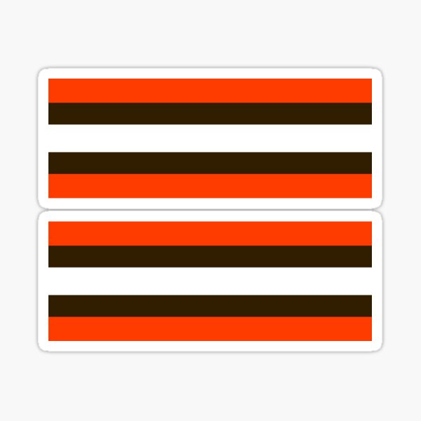 Cleveland Browns Stripe, Cleveland Football Orange  Sticker for Sale by  corbrand