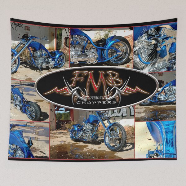 Item preview, BLUE CHOPPER POSTER designed and sold by FMBCHOPPERS.