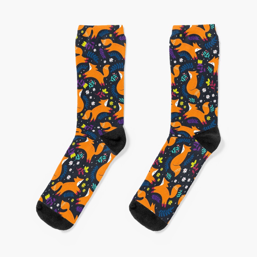 Frolicking Foxes Socks