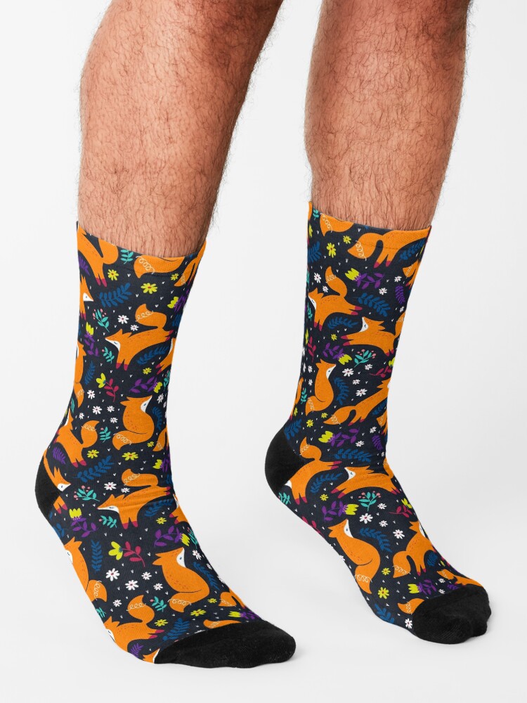 Alternate view of Frolicking Foxes Socks