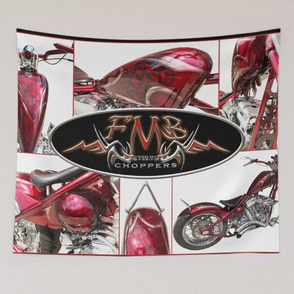Item preview, RED RIGID CHOPPER POSTER designed and sold by FMBCHOPPERS.