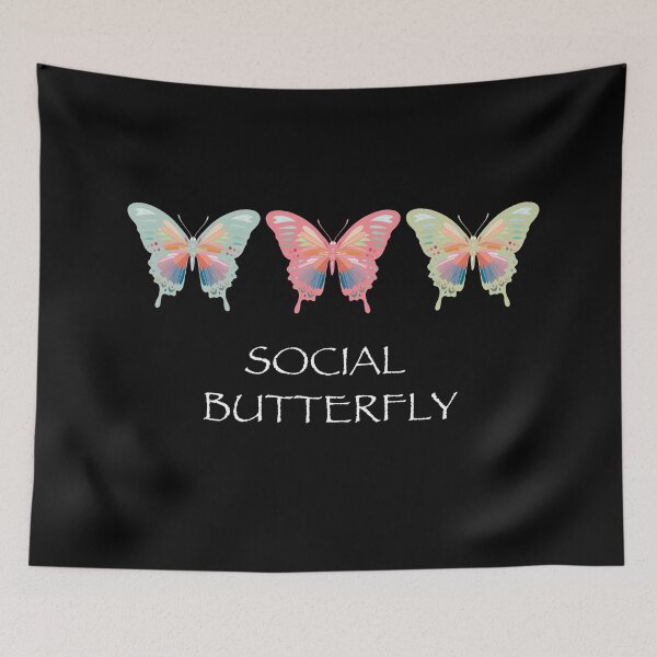 Item preview, Social Butterfly Funny and Cute Design Extroverted People designed and sold by Kate Hyunsu Cho.
