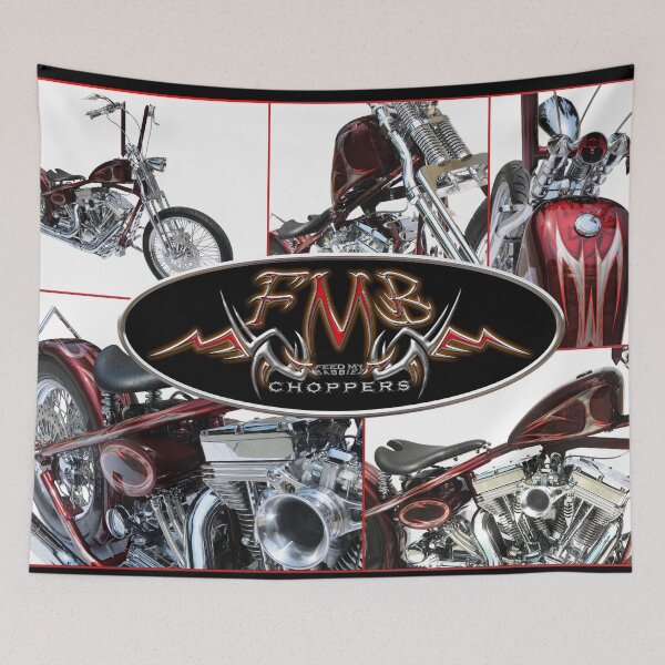 Item preview, RED BOBBER MOTORCYCLE POSTER designed and sold by FMBCHOPPERS.
