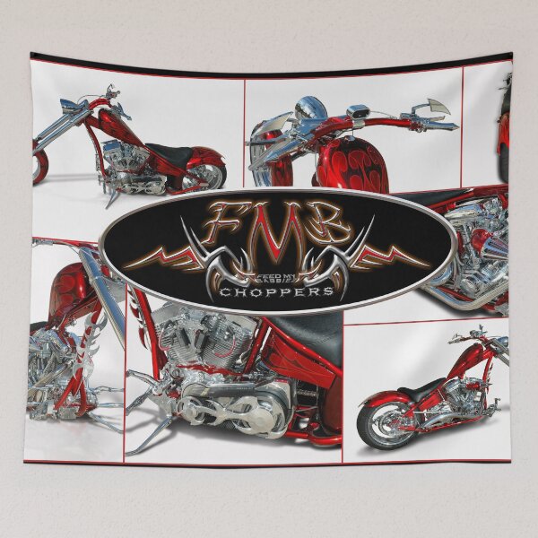 Item preview, RED RIGID 300 CHOPPER POSTER designed and sold by FMBCHOPPERS.