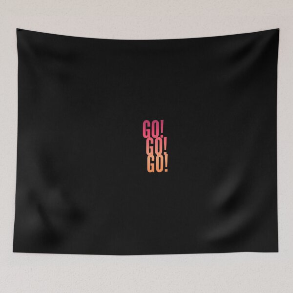 Item preview, Go! Go! Go! Gaming Shirt - Make that tank pull!  Raid - Mythic - Party Shirt Sunset/REd designed and sold by CloudDance.