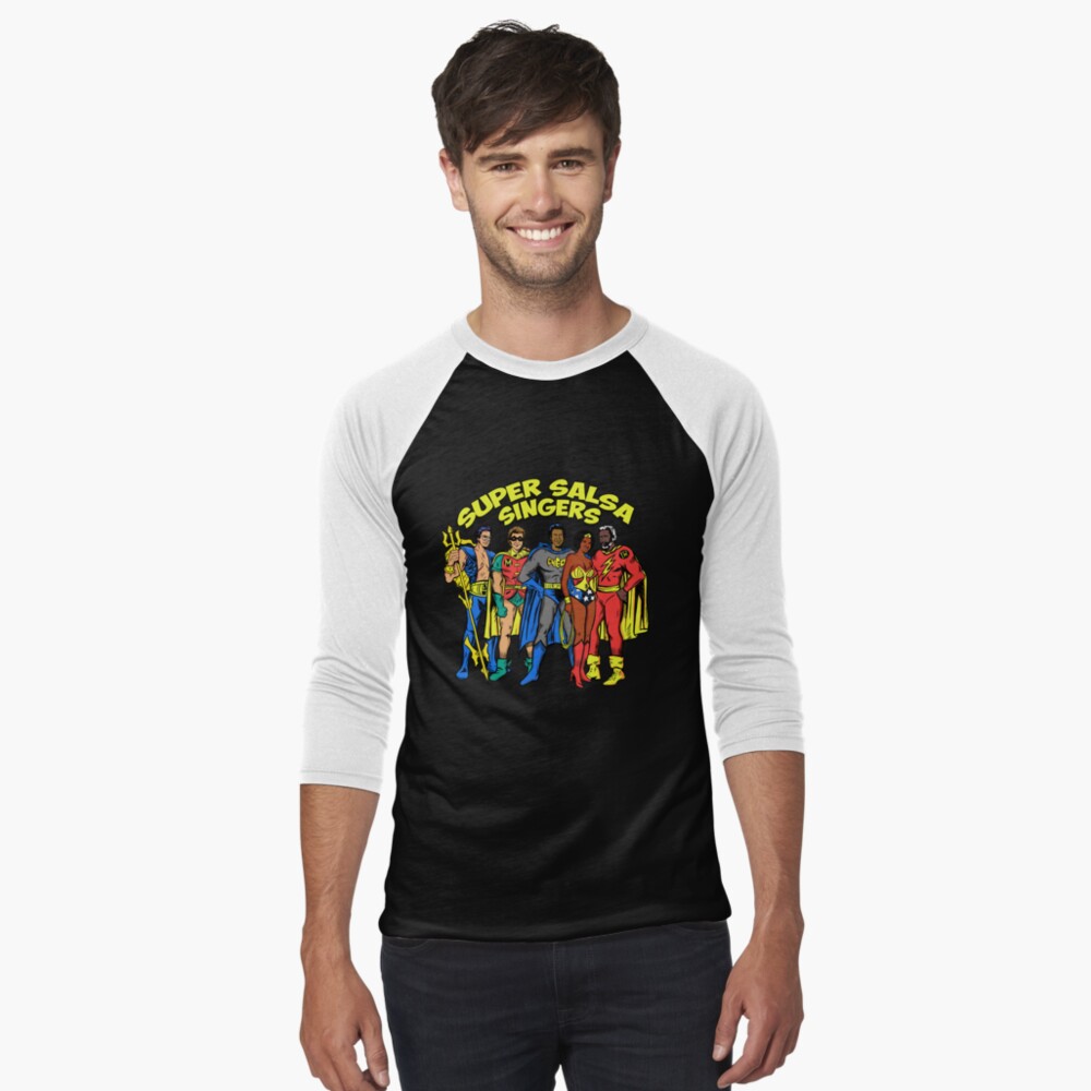 Vista previa del artículo con la obra «Camiseta ¾ estilo béisbol», diseñado y vendido por LeoZitro.