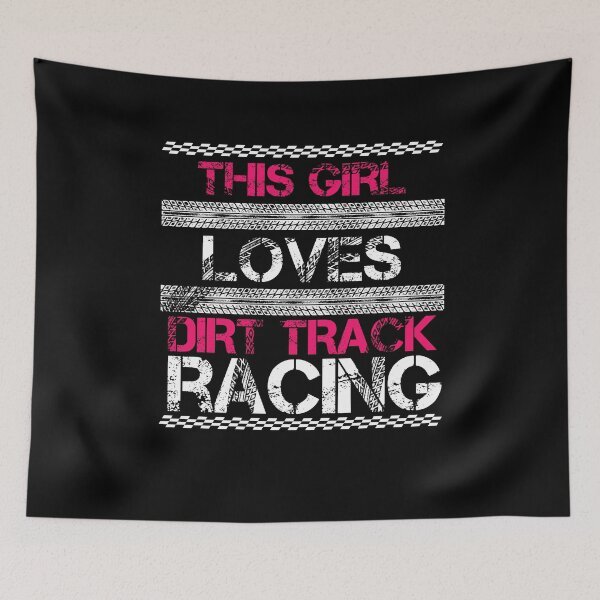 Item preview, This Girl Loves Dirt Track Racing designed and sold by TheTeeSupplyCo.