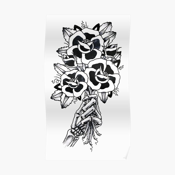 Arm Tattoo Posters Redbubble - rose stomach tattoo roblox