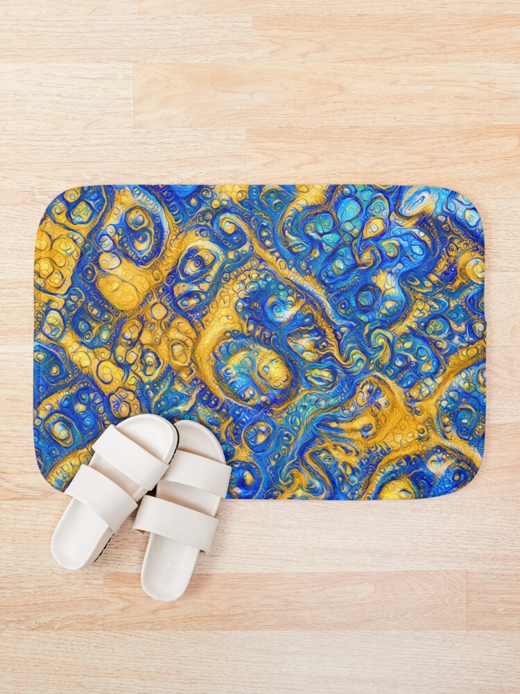 Alternate view of Deep Dream abstraction Bath Mat