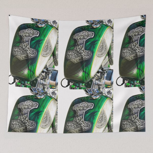 Item preview, GREEN VIKING BOBBER BUILD designed and sold by FMBCHOPPERS.