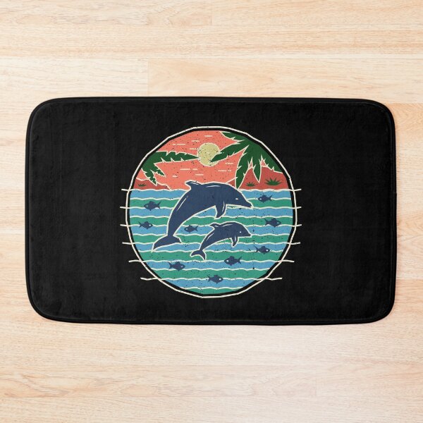 Item preview, Dolphins - Rustic Sunset Paradise Scene designed and sold by Bangtees.