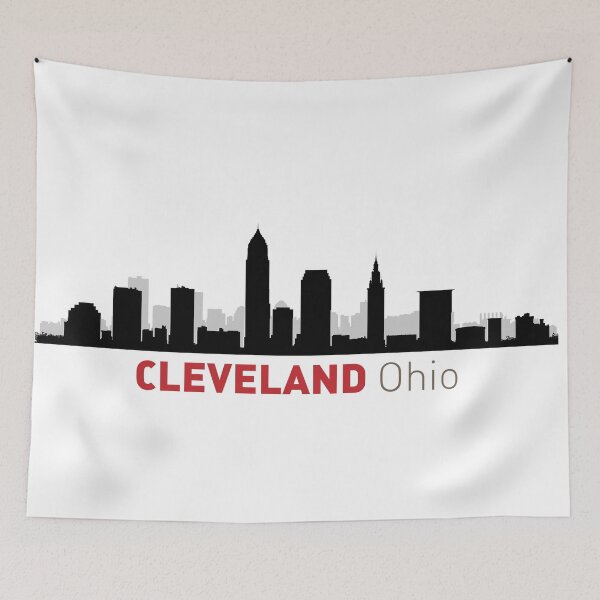 Aperçu de l'œuvre Cleveland Skyline créée et vendue par DogAccount.