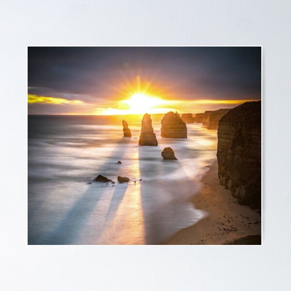 Item preview, Ocean Pillars at Sunset: Canberra Australia designed and sold by PODLizardWizard.