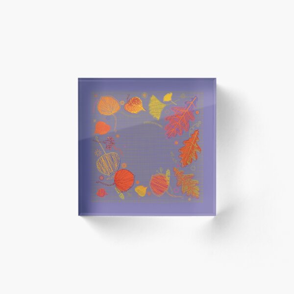 Beautiful Autumn Acrylic Block