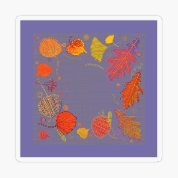 Beautiful Autumn Transparent Sticker