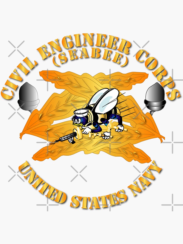 Navy Seabee Civil Engineer Corps Sticker By Twix123844 Redbubble