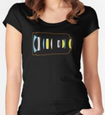 Photographer camera lens construction Women's Fitted Scoop T-Shirt