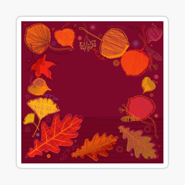 Autumn Leaves Sticker