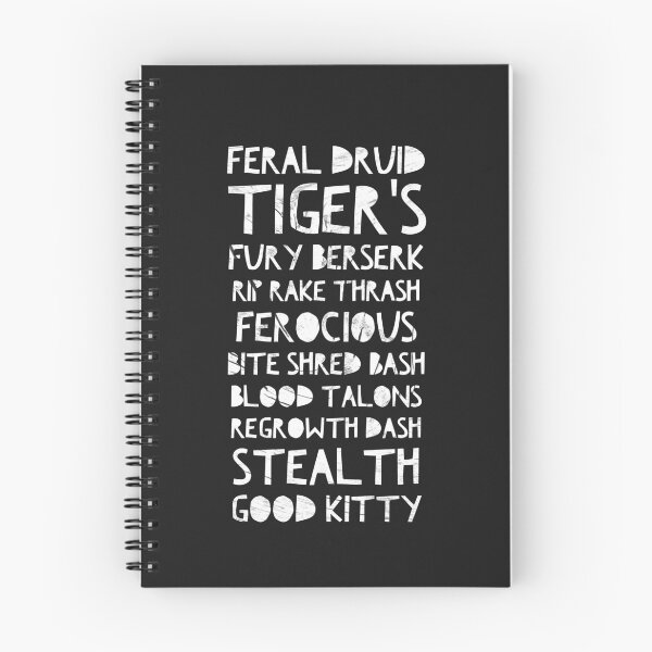 Item preview, Feral Druid Mantra: DnD Spells and Attacks - DPS - Gamer Logo designed and sold by CloudDance.