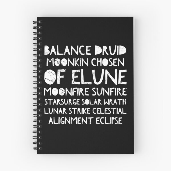 Item preview, Moon Balance Druid Mantra: DnD Spells and Attacks - DPS - Gamer Logo designed and sold by CloudDance.