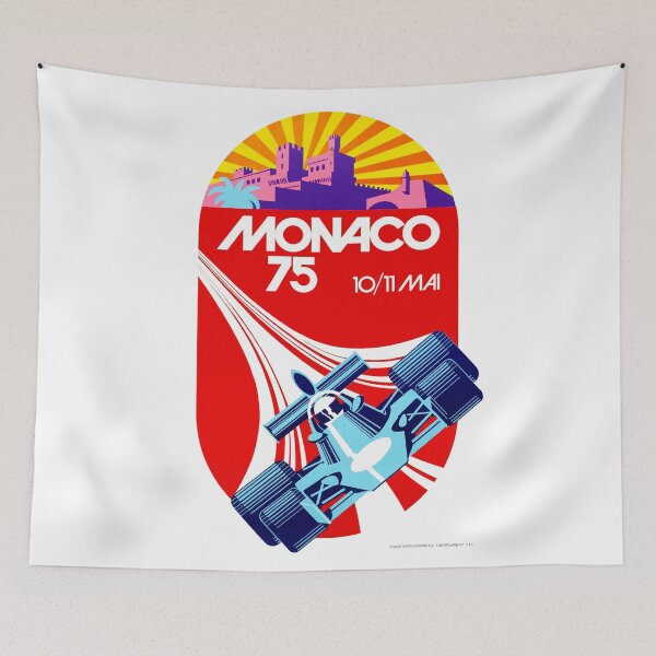 Item preview, 1975 Monaco Grand Prix Racing Poster designed and sold by retrographics.