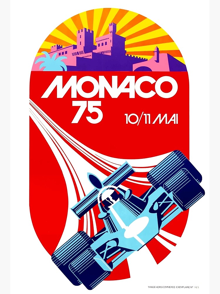 Affiche Monaco, French Riviera Grand Prix