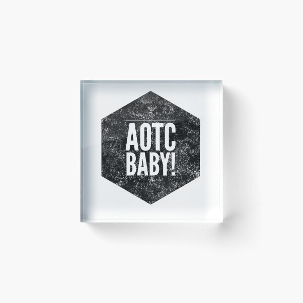 Item preview, AOTC - Ahead of the Curve - Show off your skills! raid - con - party - gamer logo! B/W designed and sold by CloudDance.