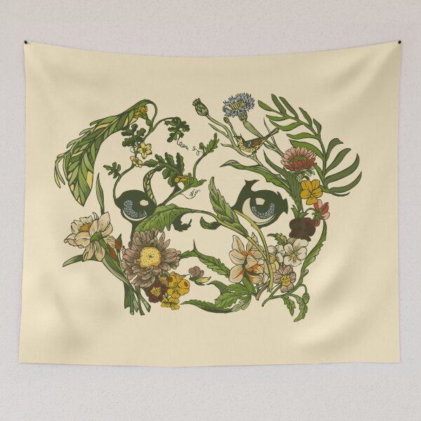 Item preview, Botanical Pug designed and sold by Huebucket.