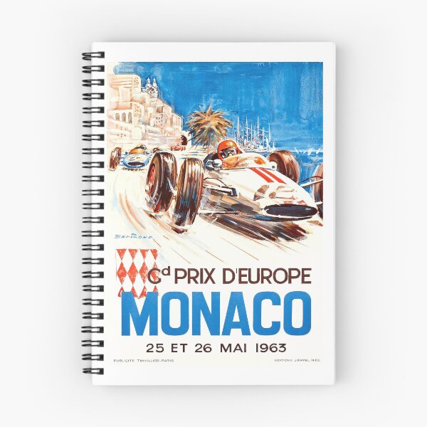 Item preview, 1963 Monaco Grand Prix Racing Poster designed and sold by retrographics.
