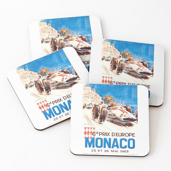 Item preview, 1963 Monaco Grand Prix Racing Poster designed and sold by retrographics.