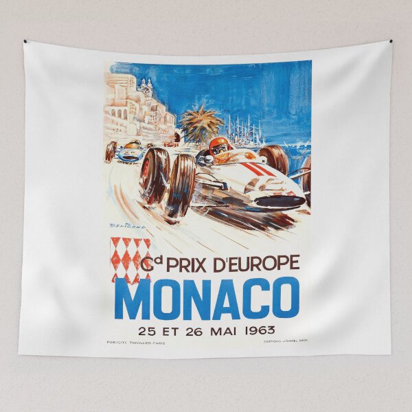 Item preview, 1963 Monaco Grand Prix Racing Poster designed and sold by retrographics.