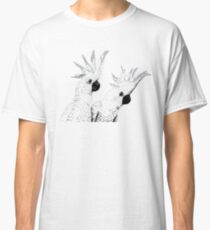 Sulphur Crested Cockatoos Black and White Classic T-Shirt