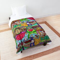 Patterns of the Stained Glass Window Comforter