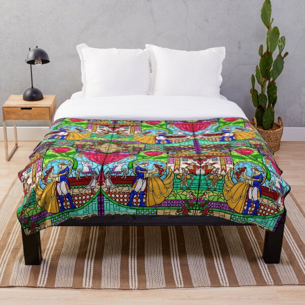 Patterns of the Stained Glass Window Throw Blanket