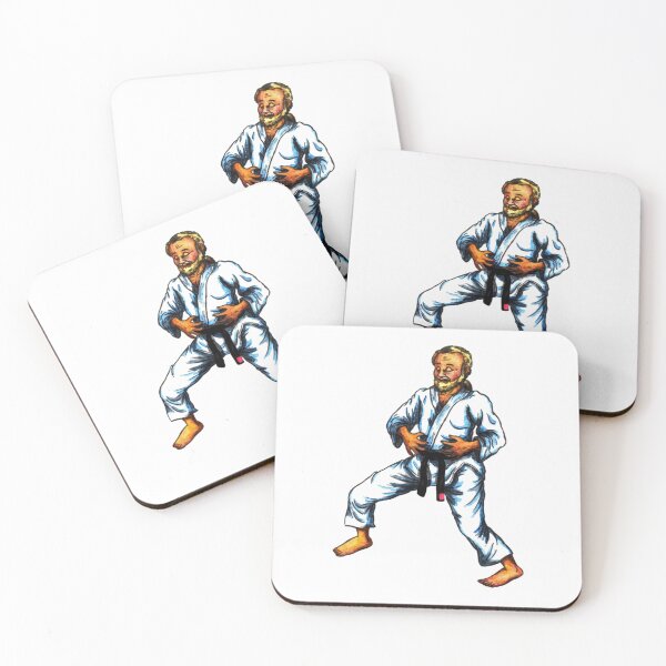 Item preview, a karate fighter practising breathing exercises in karate  designed and sold by Jonah Augustin Gray.