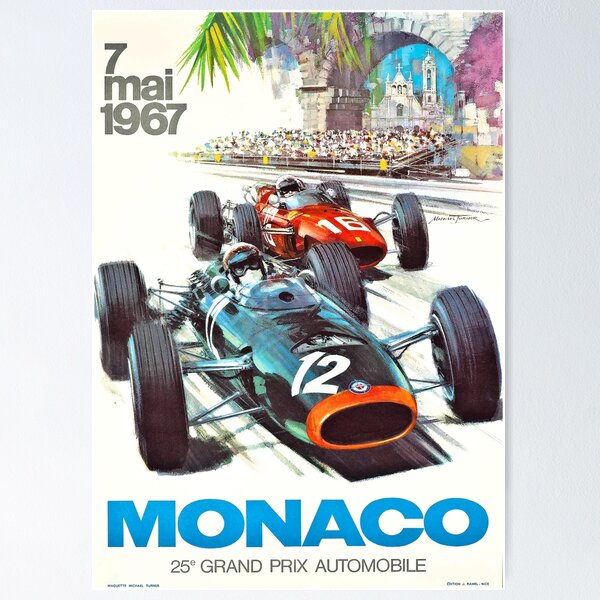 The Racing Greats - Monaco Legends Poster – Formula Home