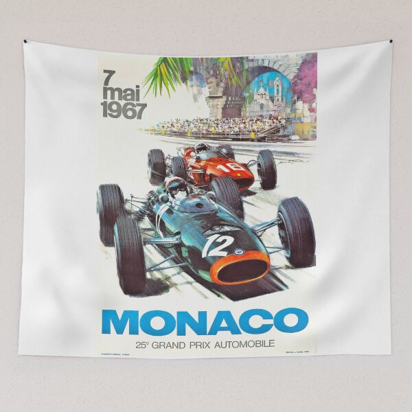 Item preview, 1967 Monaco Grand Prix Racing Poster designed and sold by retrographics.