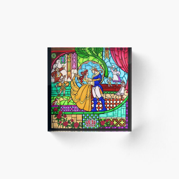 Patterns of the Stained Glass Window Acrylic Block