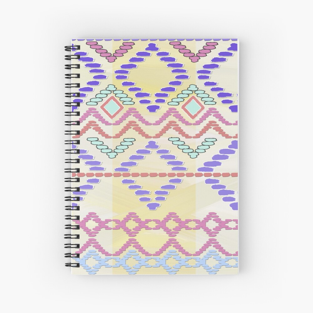 Pastel Tribal Pattern Spiral Notebook