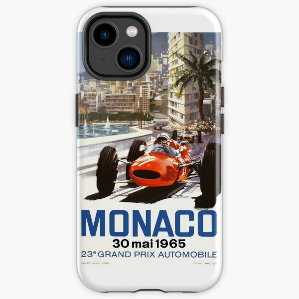Affiche du Grand Prix de Monaco 1965 Coque antichoc iPhone