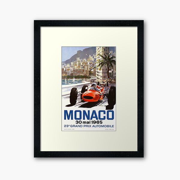 f1 framed poster