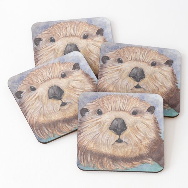 Item preview, Surprised Otter designed and sold by SquibbleDesign.