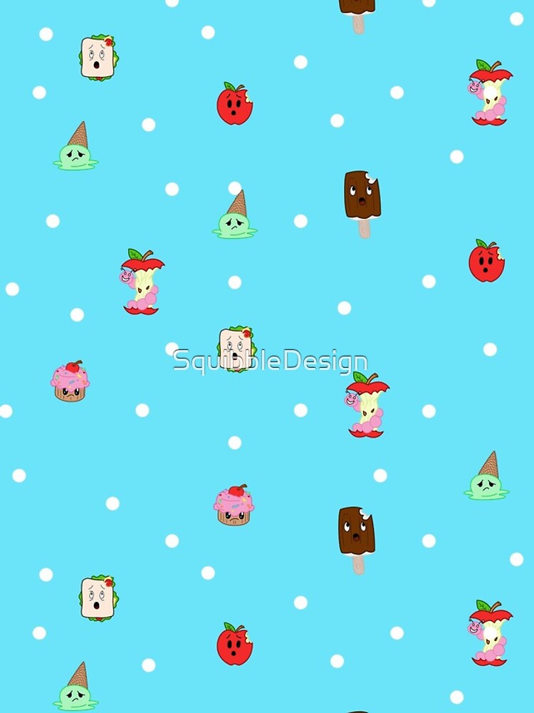Thumbnail 4 of 4, iPhone Case, Sad Food Pattern designed and sold by SquibbleDesign.