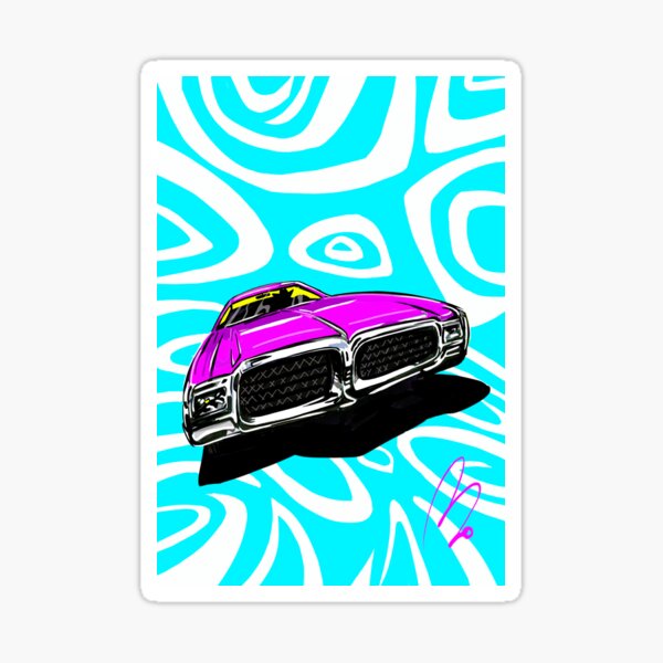 Purple Groove Sticker