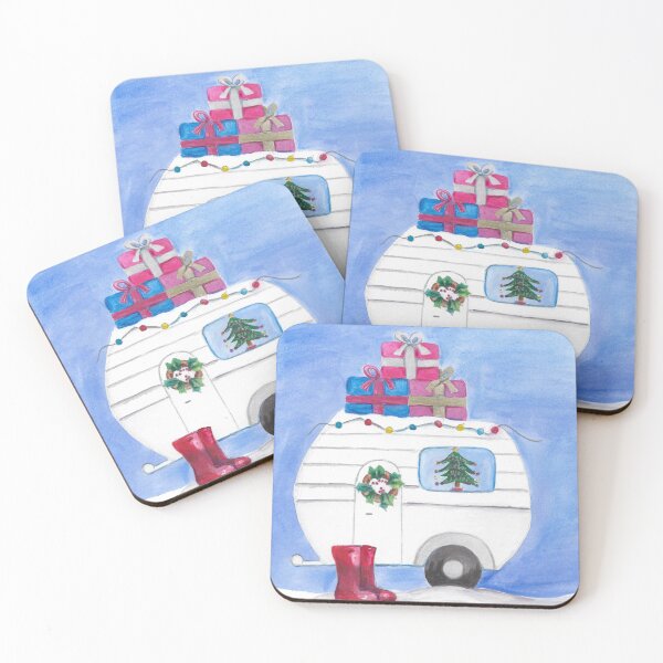 Item preview, Christmas Caravan with wellies designed and sold by Leatextileart.